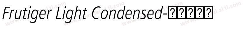 Frutiger Light Condensed字体转换